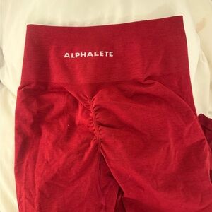 Alphalete Amplify Formula Red Leggings M